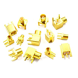 Гніздо MMCX для поверхневого монтажу, "позолочене", латунь, фото 2