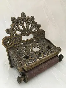 Тримач для паперу зі зістареної латуні Stilars Італія 130661  (17,5х13,5см)