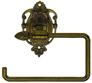 Тримач для паперу із зістареної латуні 17х15см Stilars Італія 131232