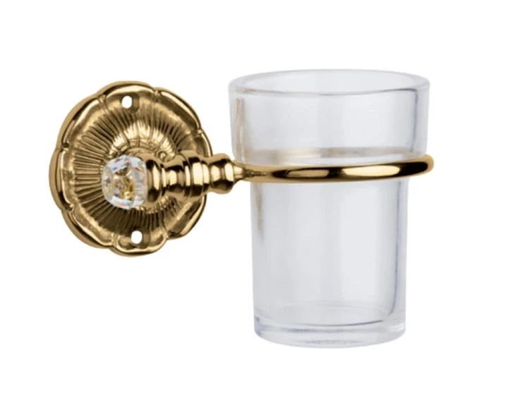 Стаканчик для зубних щіток із латуні 7 х 13 см Stilars Італія 1882