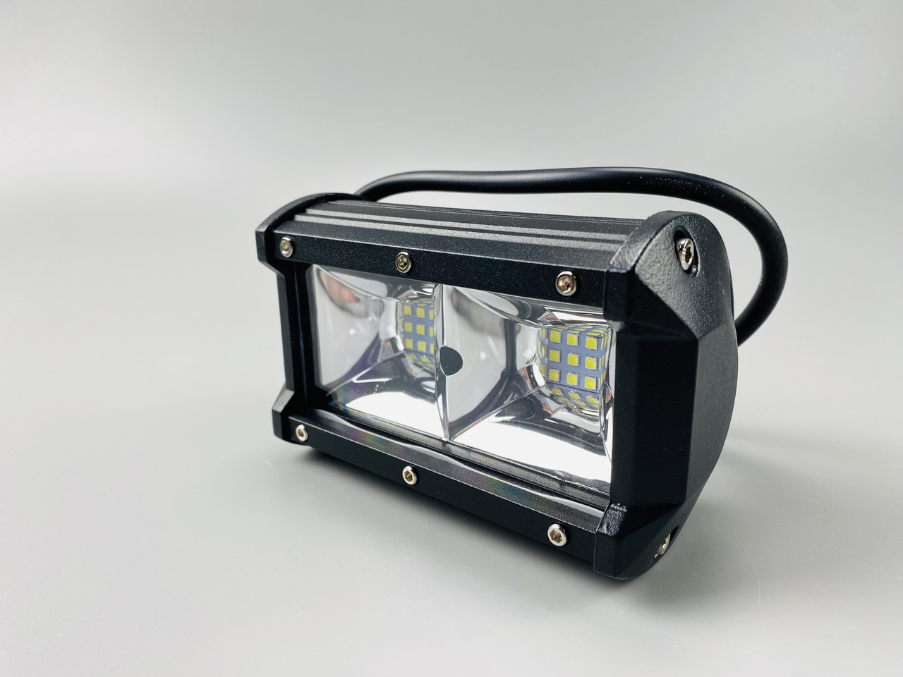 Фара LED прямокутна 96W 24 діода led chip 3030, фара додаткового освітлення авто, фото 1