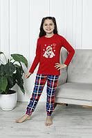 Пижамы для девочки новогодний медведь Рождественское настроение Nicoletta Family look Merry Christmas 85426