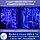 Світлодіодна гірлянда Штора на Новий Рік 160LED 2х2м світлодіодів Синій, фото 5