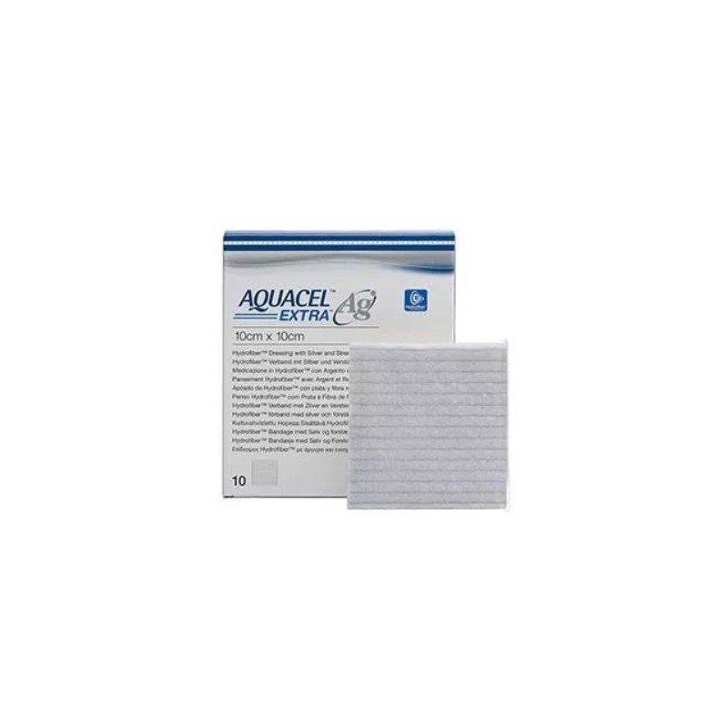 Aquacel Ag Extra 15х15 см.-впитывающая повязка из гидроволокна,антибактериальная с серебром 1 шт. - фото 1 - id-p2041177426