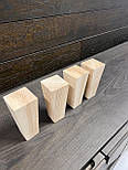Меблеві ніжки і опори дерев'яні конус квадрат H.140 / Квадрат-1, фото 4