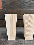 Меблеві ніжки і опори дерев'яні конус квадрат H.140 / Квадрат-1, фото 3