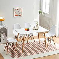 Комплект для кухни Fregat Milano стол и 4 кресла Белый