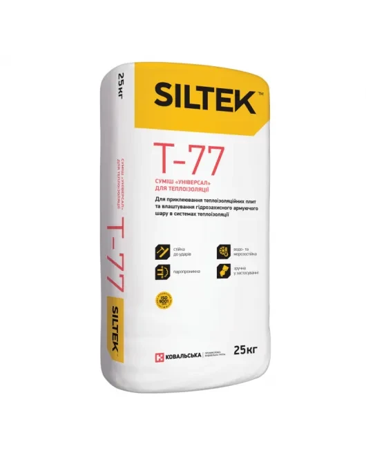 Суміш «Універсал» для теплоізоляції T-77 Siltek (25 кг)