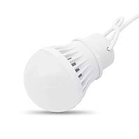 Лампочка 5W USB LED с проводом 0.9 м, с подвесом, Портативная светодиодная лампа, светильник подсветка ночник