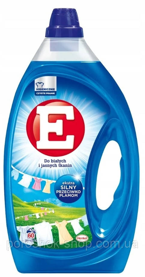 Гель для прання білих та світлих тканин Е ,  (Henkel)- 3.л.(60 прань)