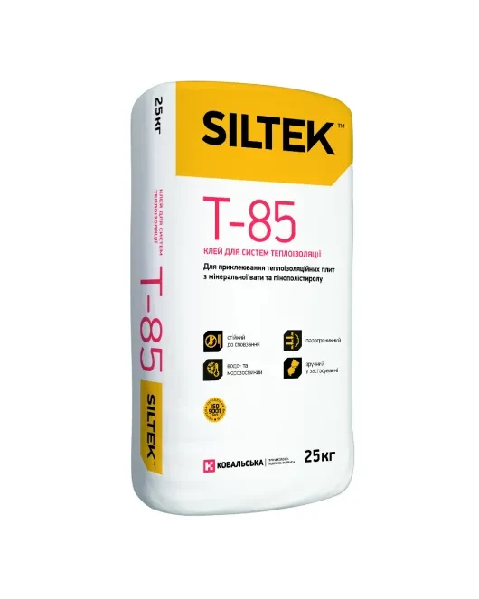 Т-85 (25 кг) Клей для теплоізоляції Siltek