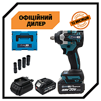 Аккумуляторный бесщеточный гайковерт PROFI-TEC DTW-500BL POWERLine (2 х 5.0 Ач, зарядное устройство, кейс) PAK