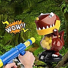 Повітряний тир Дракон з пістолетом Cute dragon, від батарейок / Дитячий ігровий набір з цифровим дисплеєм, фото 5