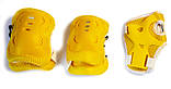 Набір для дівчинки від 4 років Пенні Борд м'ятний з жовтим + захист + шолом. Колеса світяться під час катання, фото 2