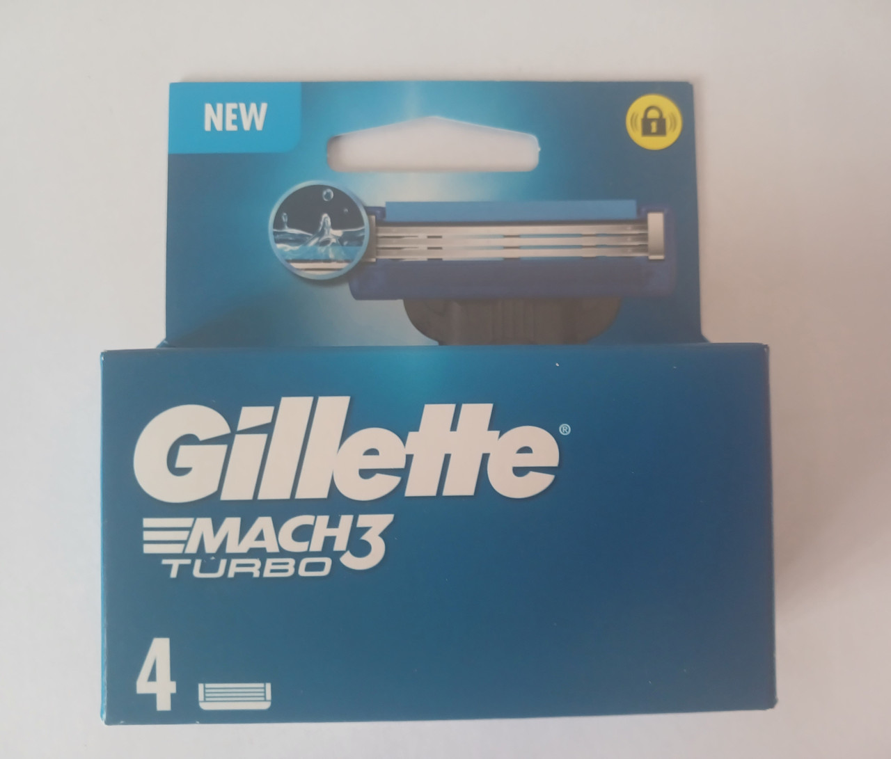 Касети для гоління чоловічі Gillette Mach3 Turbo 4 шт (Жилет Мак 3 ...