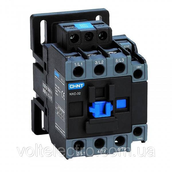 Контактор змінного струму Chint NXC-32 230V 50/60Hz 1NO+1NC, фото 1
