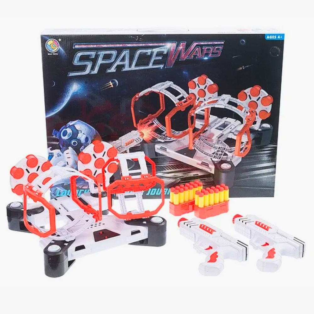 Тир ігровий набір з бластерами Space Wars стрільба у мішень з перешкодами для дітей