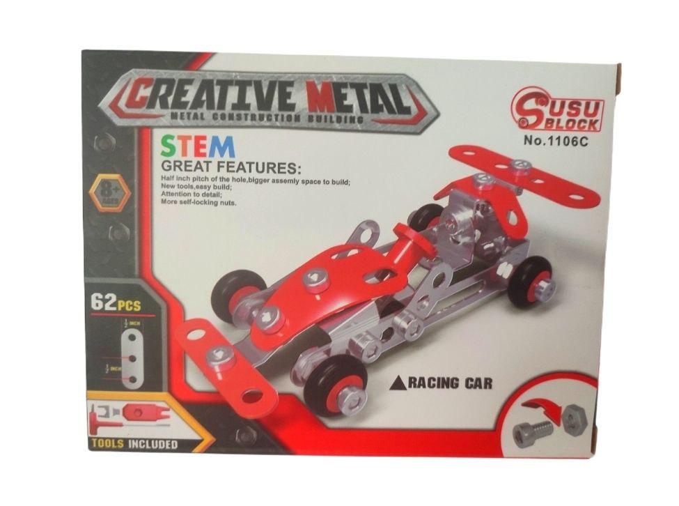 Конструктор металевий Гоночне авто, фото 1
