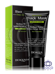 Маска-плівка для обличчя очисна BIOAQUA Black Mask Blackhead Removal Bamboo Charcoal