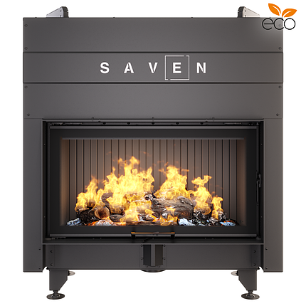 Камінна топка SAVEN Energy Up 90х50 Black (19,0 kW) ECO, фото 1