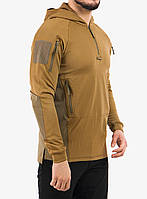 Кофта тактическая Helikon Range Hoodie Topcool - Coyote/Adaptive Green S