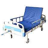 Медичне ліжко на колесах AIRM HEALTH механічне 2-секційне (8555), фото 3