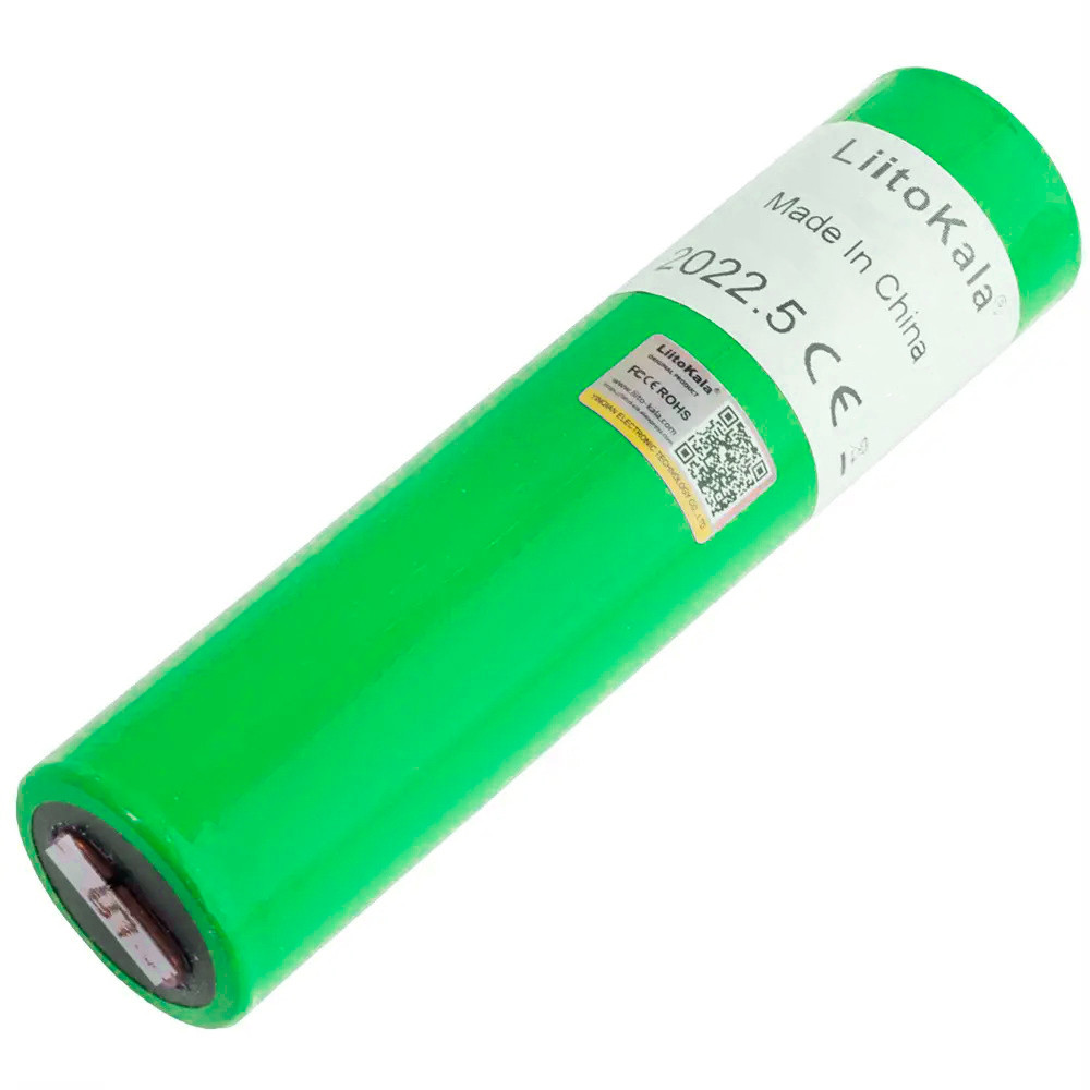 Літій-залізо-фосфатний аккумулятор 18500 LiFePO4 LiitoKala-3222, 22Ah, 3.2V, Green, фото 1