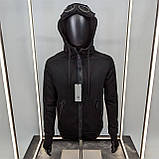 Чоловіча кофта на змійці CP Company CK7030 чорна, фото 3