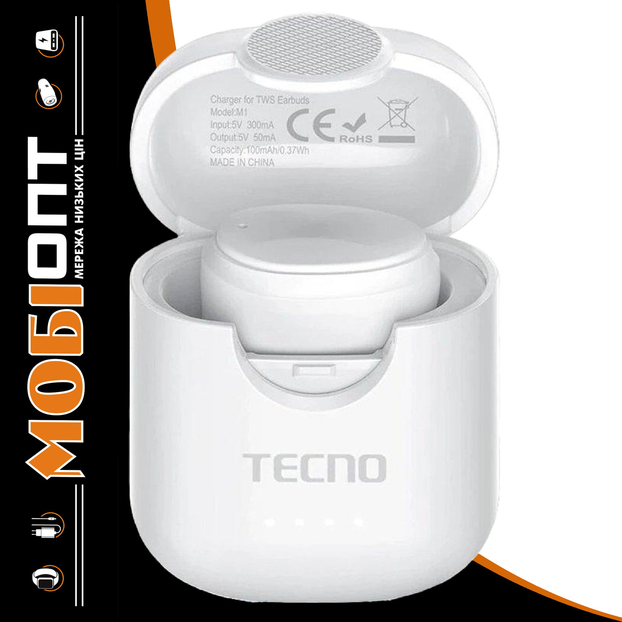 Bluetooth Tecno Minipods M1 white