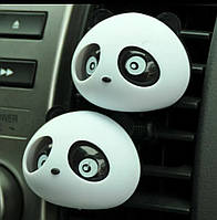 Арома в авто "Милые глазки панды" 2штуки ,разный цвет разный запах,установка на вентиляционные решетки.