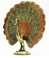 Фигурка декоративная бронза Павлин