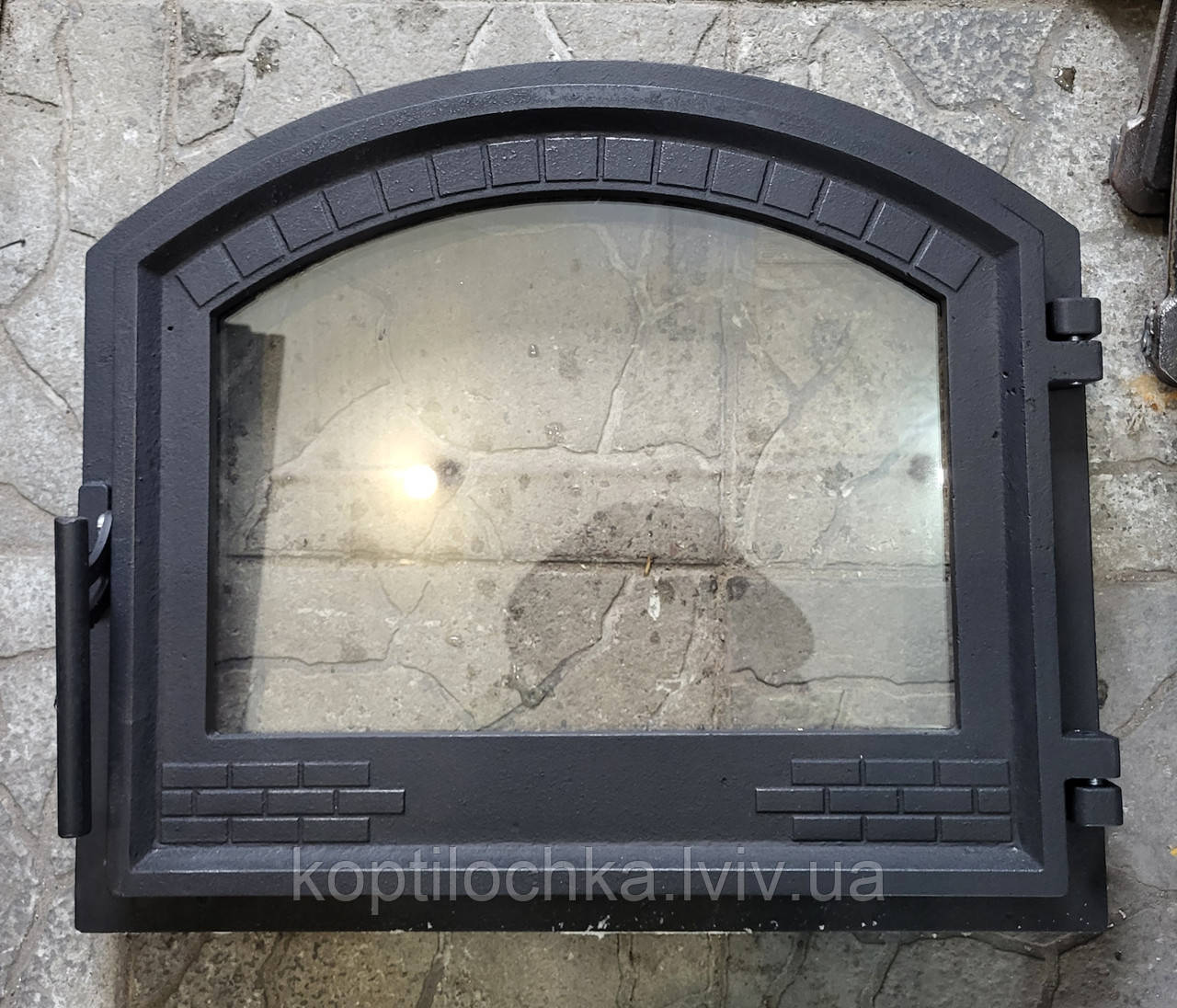 Дверцята для каміна,пічки,мангала "Валентина" овал 490*440