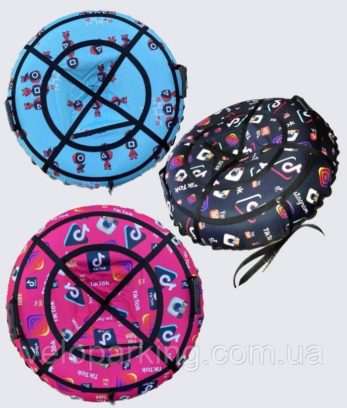 Тюбінг (ваташка) 100 см діаметр, з камерою та ручками, надувні санки 2024 Year