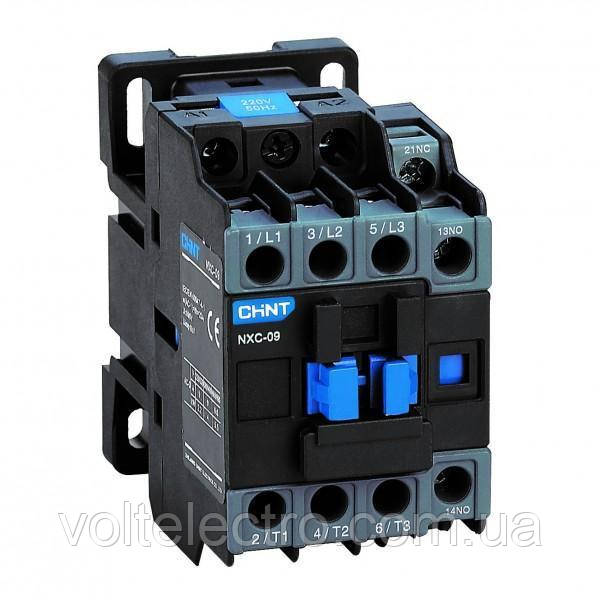 Контактор змінного струму Chint NXC-09 230V 50/60Hz 1NO+1NC