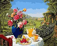 Картины натюрморт по номерам 40х50 Картина по цифрам Ароматный завтрак Роспись по номерам Rainbow Art GX5761