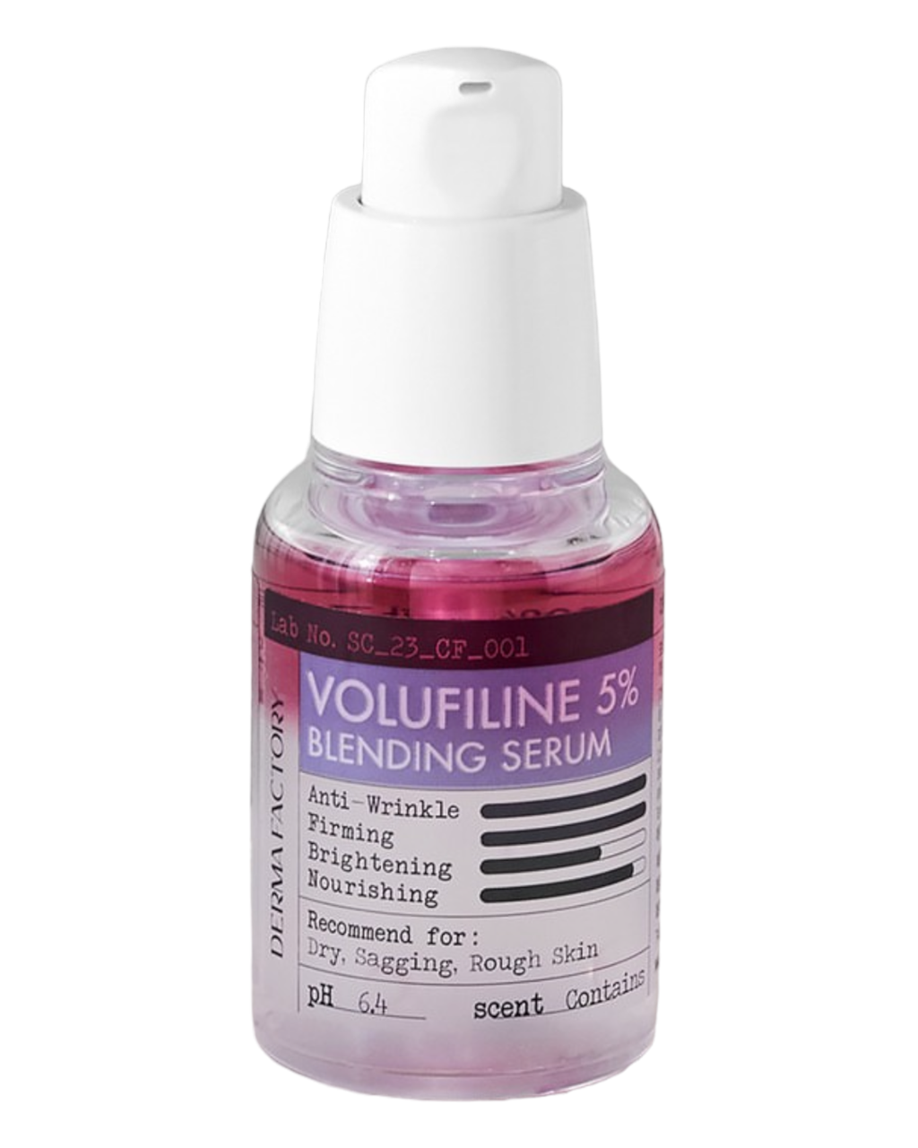 Антивікова двофазна сироватка з волюфіліном DERMA FACTORY Volufiline 5% Blending Serum 30 мл