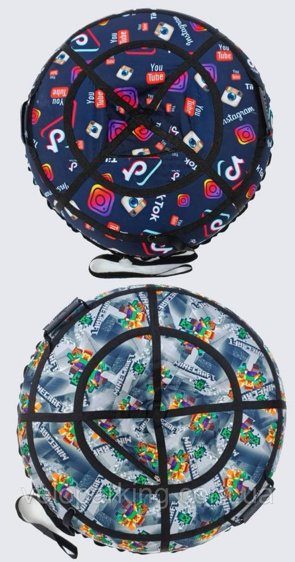 Тюбінг (ваташка) 100 см діаметр, з камерою та ручками, надувні санки 2024 Year