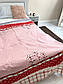 Двоспальна підковдра (Бязь) "Домашня класика 2" | Рожевий 180х220 см, фото 3