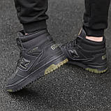 Кросівки зимові чоловічі New Balance 650 чорні на хутрі високі теплі, фото 4