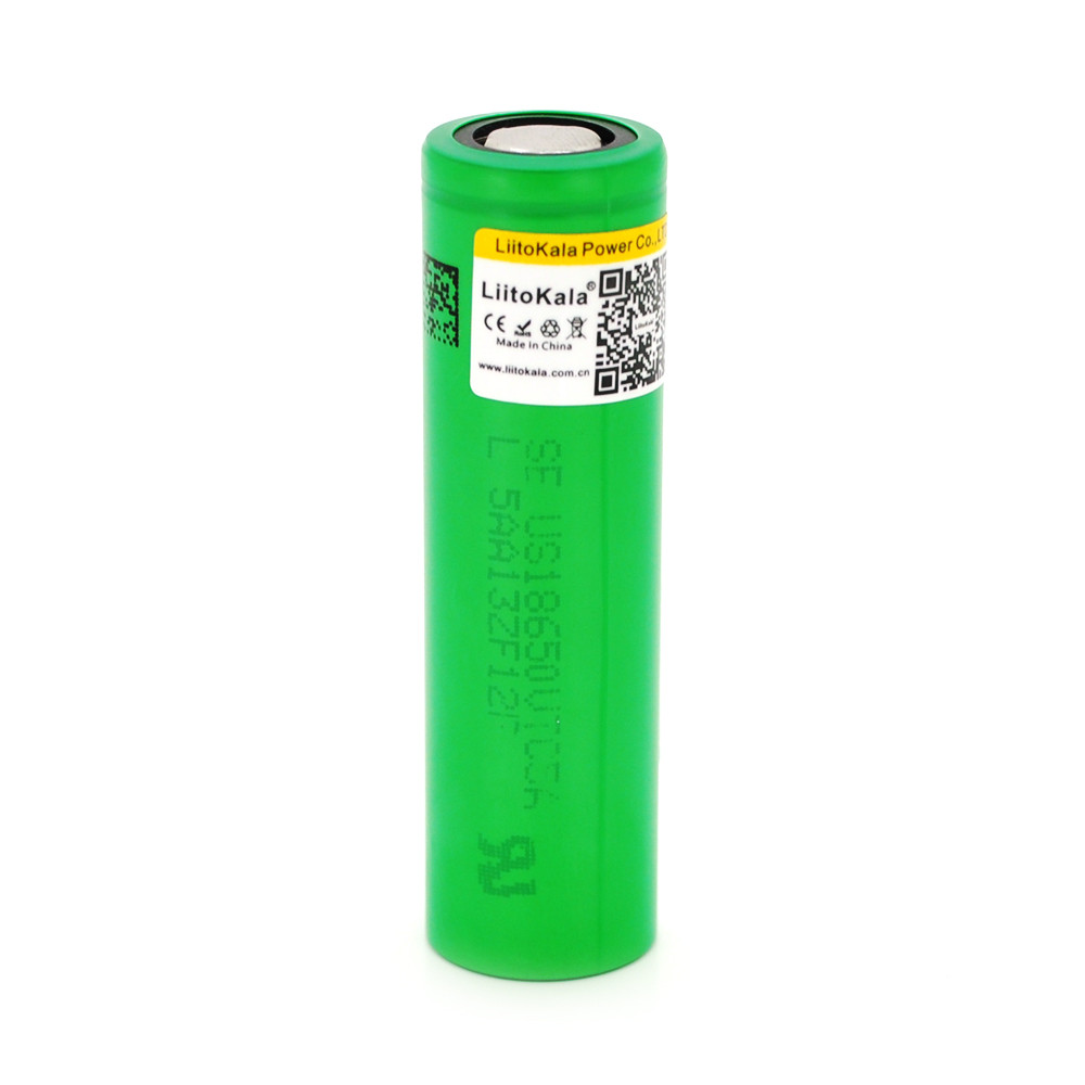 Акумулятор 18650 Li-Ion LiitoKala Lii-VTC5, 2600mah (2450-2650mah), 3.7V (2.75-4.2V), Green, PVC