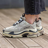 Жіночі кросівки Balenciaga Triple S Cream Beige