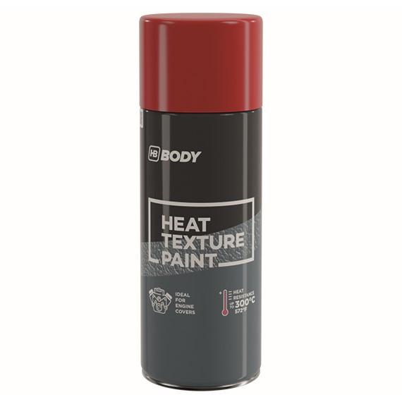 Термостійка текстурна фарба Body Heat Texture Paint 300°С Червона 400 мл, фото 1