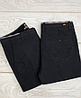 Чоловічі теплі штани вузькі чорні, модні чоловічі класичні штани, щільні звужені штани маленький розмір, фото 4