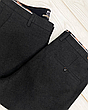 Чоловічі теплі штани вузькі чорні, модні чоловічі класичні штани, щільні звужені штани маленький розмір, фото 5