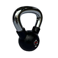 Гиря 2 кг прогумована з хромованою ручкою WCG, фото 2