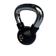 Гиря 2 кг прогумована з хромованою ручкою WCG, фото 3