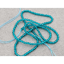 Намистини 2мм під шпинель синя бірюза