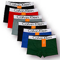 Трусы мужские боксеры хлопок Calvin Klein 17 White, ассорти, размер L (46-48), 013065