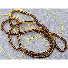 Намистини 2мм під шпинель темно-медовий