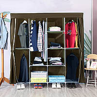 Шафа тканинна розкладна 168*45*172см Stenson R30900 (brown)